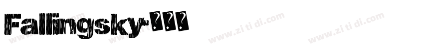Fallingsky字体转换