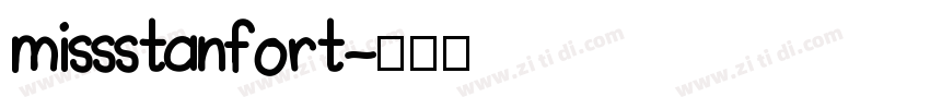 missstanfort字体转换