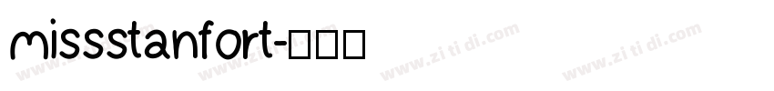 missstanfort字体转换
