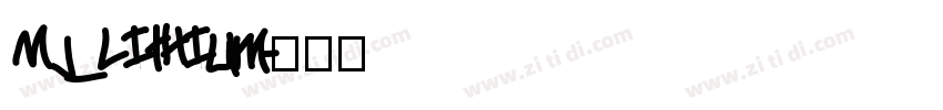 Mj_Lithium字体转换