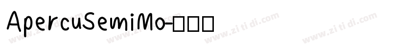 ApercuSemiMo字体转换