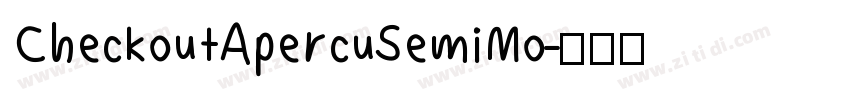 CheckoutApercuSemiMo字体转换