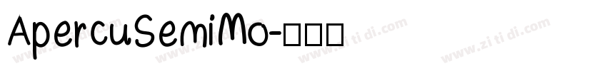 ApercuSemiMo字体转换