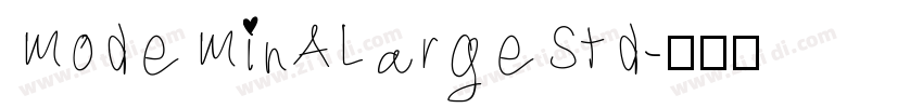 ModeMinALargeStd字体转换