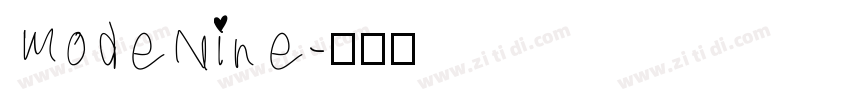 ModeNine字体转换