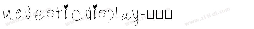 modesticdisplay字体转换