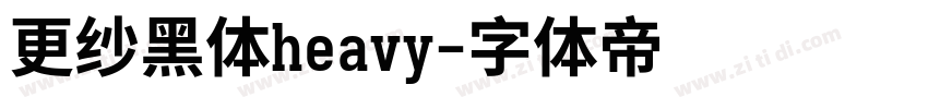 更纱黑体heavy字体转换
