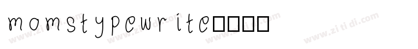 momstypewrite字体转换