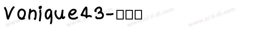 Vonique43字体转换