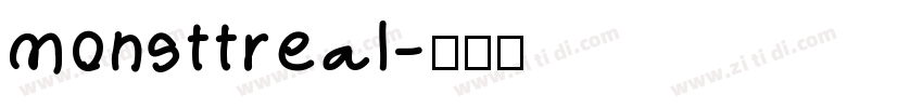 monsttreal字体转换
