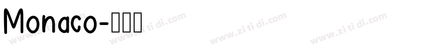 Monaco字体转换