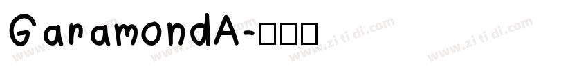 GaramondA字体转换