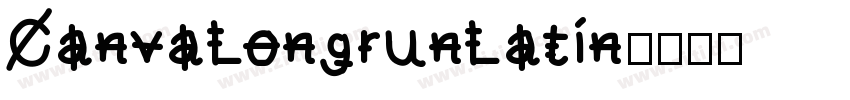 CanvaLongrunLatin字体转换