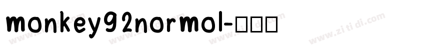 monkey92normol字体转换