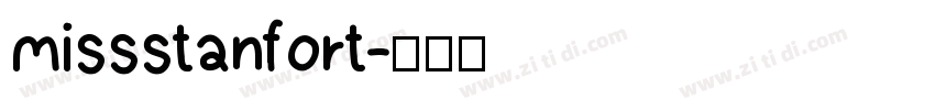 missstanfort字体转换