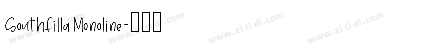 SouthfillaMonoline字体转换 SouthfillaMonoline字体转换
