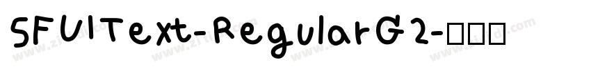 SFUIText-RegularG2字体转换