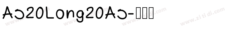 As20Long20As字体转换
