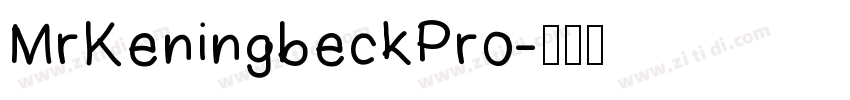 MrKeningbeckPro字体转换
