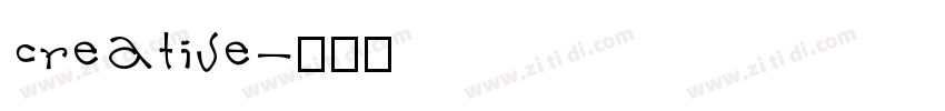 creative字体转换