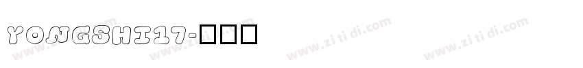 YONGSHI17字体转换