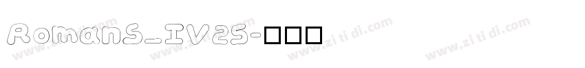 RomanS_IV25字体转换