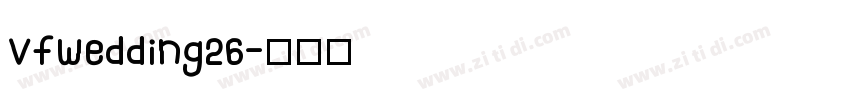VfWedding26字体转换
