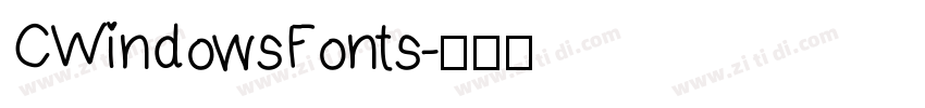 CWindowsFonts字体转换