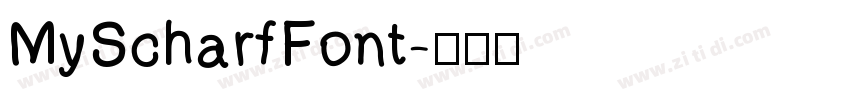MyScharfFont字体转换