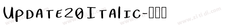Update20Italic字体转换