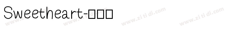 Sweetheart字体转换