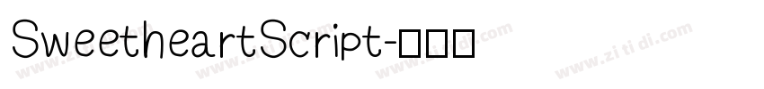 SweetheartScript字体转换