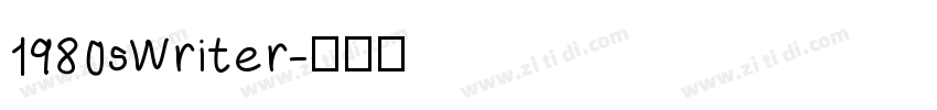 1980sWriter字体转换