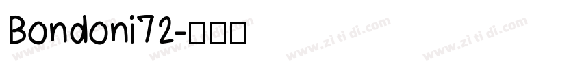 Bondoni72字体转换
