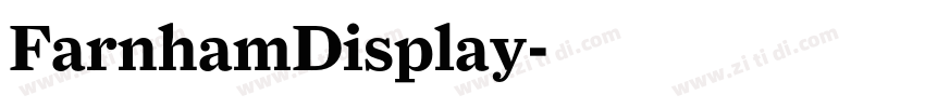 FarnhamDisplay字体转换