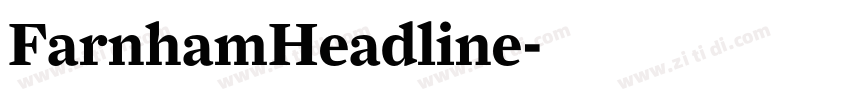 FarnhamHeadline字体转换