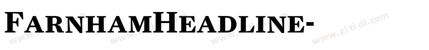 FarnhamHeadline字体转换