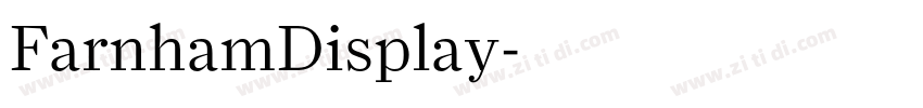 FarnhamDisplay字体转换