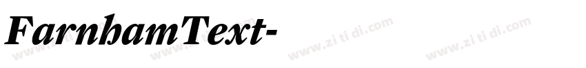 FarnhamText字体转换