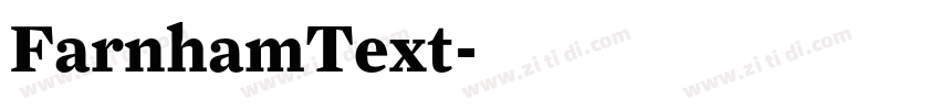 FarnhamText字体转换