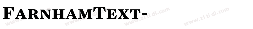 FarnhamText字体转换
