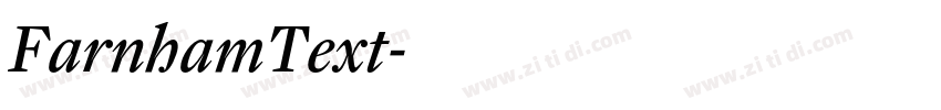 FarnhamText字体转换