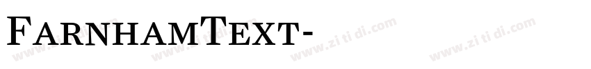 FarnhamText字体转换