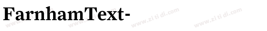 FarnhamText字体转换