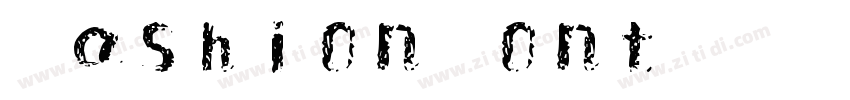FashionFont052字体转换