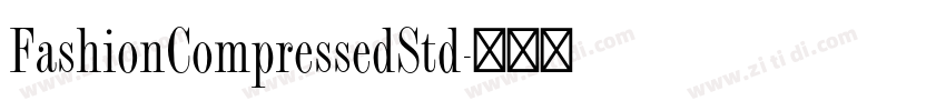 FashionCompressedStd字体转换