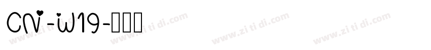 CN-W19字体转换