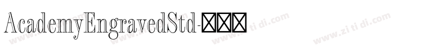 AcademyEngravedStd字体转换