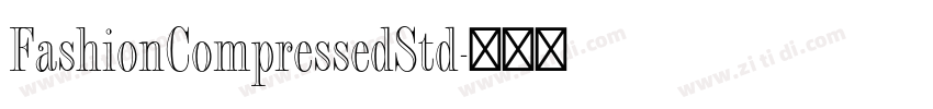 FashionCompressedStd字体转换