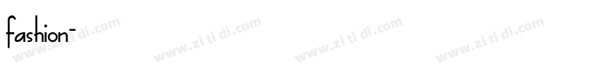 fashion字体转换